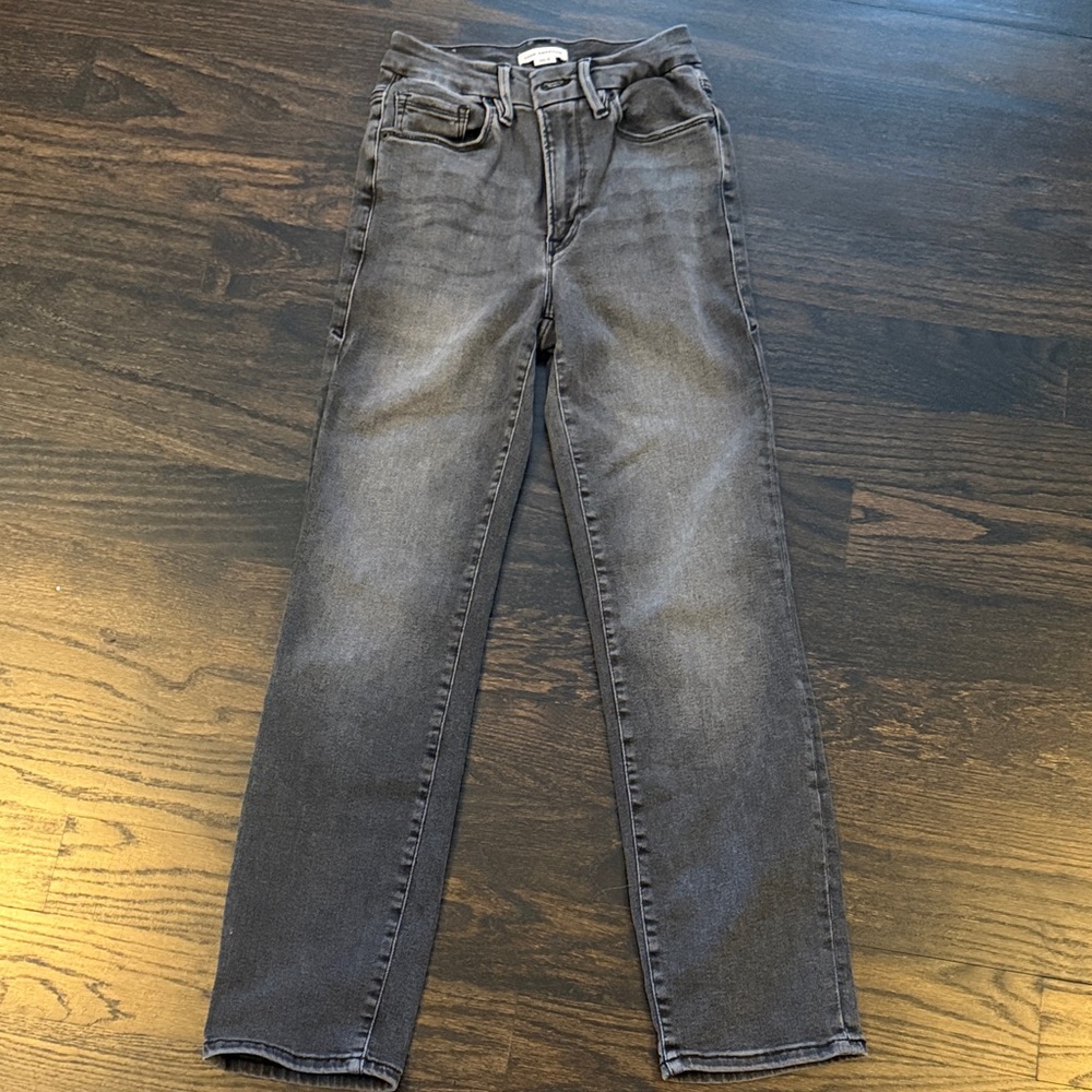 Good American always fits Charcoal/black Denim skinny Jeans size 00-4